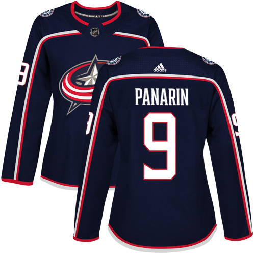 Adidas Columbus Blue Jackets #9 Artemi Panarin Navy Blue Home Authentic Women Stitched NHL Jersey->women nhl jersey->Women Jersey